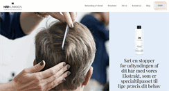 Desktop Screenshot of haarklinikken.dk